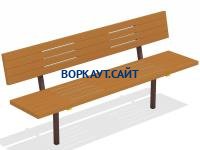 Диван уличный МАФ 1608 в Оренбурге Диван уличный МАФ 1608 в Оренбурге