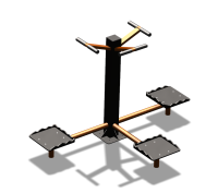 Уличный тренажер "Твистер тройной" УТ337 в Оренбурге
