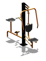 Уличный тренажер "Жим от груди Вело" УТ321 в Оренбурге