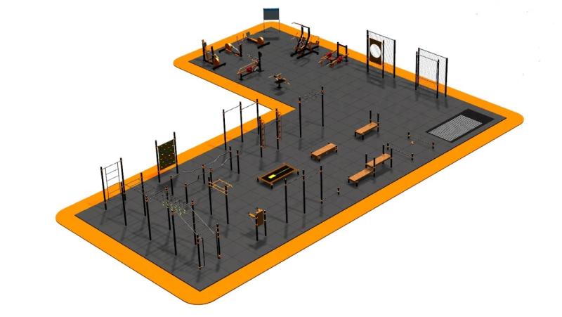 Дизайн проект спортплощадки Угловая в Оренбурге