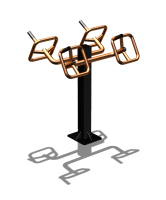 Уличный тренажер  "Штурвал двойной"  УТ201 в Оренбурге