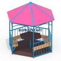 Беседка со столом, лавками и полом МАФ 4123 в Оренбурге