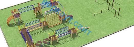 Проект спортплощадки с полосой препятствий в Оренбурге