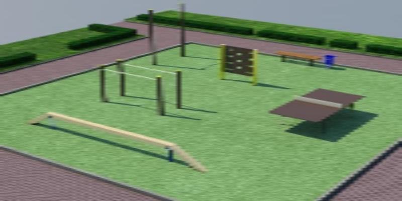 Проект спортплощадки мини спорт  в Оренбурге