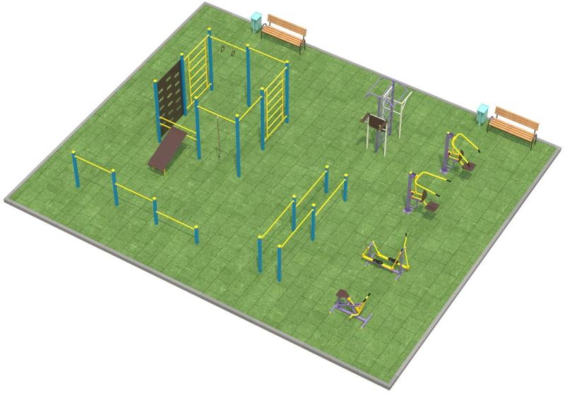 Проект спортплощадки 150 метров в Оренбурге в Оренбурге