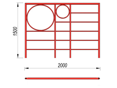 Шведская стенка с кольцами МАФ 3502 в Оренбурге