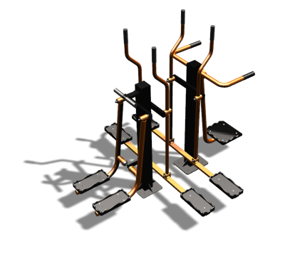 Уличный тренажер "Шпагат Маятник Лыжник двойной" УТ335 в Оренбурге