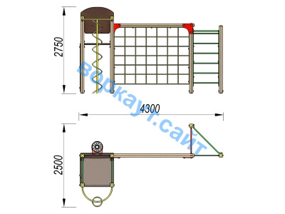 Детский спортивный комплекс Игровой ДСК 3111 в Оренбурге Детский спортивный комплекс Игровой ДСК 3111 в Оренбурге