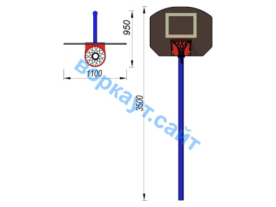 Баскетбольный щит СИО 3510 в Оренбурге