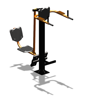 Уличный тренажер "Жим ногами Брусья Пресс" УТ329 в Оренбурге