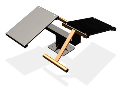 Уличный тренажер  "Скамья для пресса двойная"   УТ213 в Оренбурге