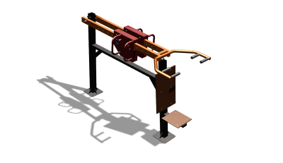 Силовой уличный тренажер  "Жим сидя"  УТ412 в Оренбурге