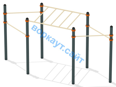 Турник разноуровневый с рукоходом ВС-26 в Оренбурге