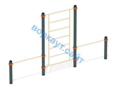 Шведская стенка с перекладинами ВС-13 в Оренбурге