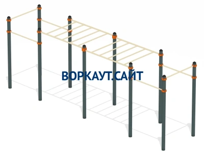 Воркаут рукоход с турниками ВС-23 в Оренбурге