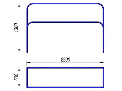 Брусья разновысокие МАФ 3531 в Оренбурге