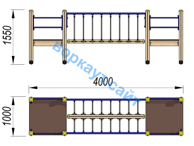 Детский спортивный комплекс Мост ДСК 3113 в Оренбурге