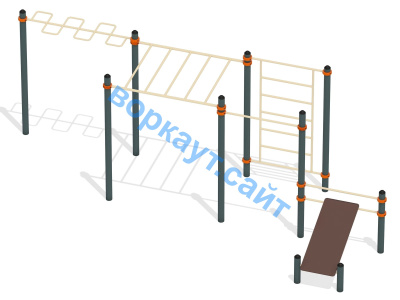 Спортивный комплекс воркаут ВС-45 в Оренбурге