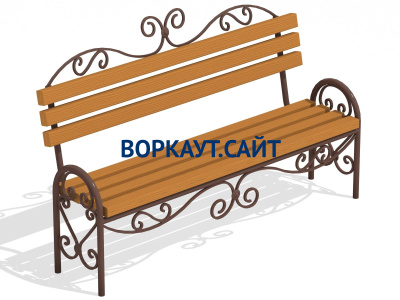 Лавочка кованная МАФ 1606 в Оренбурге