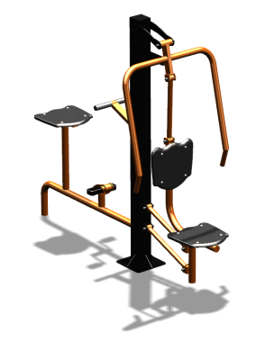 Уличный тренажер "Жим от груди Вело" УТ321 в Оренбурге