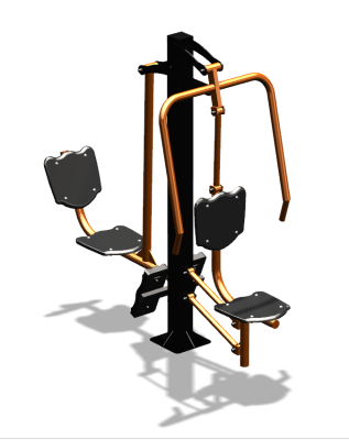 Уличный тренажер "Жим от груди Жим ногами" УТ304 в Оренбурге