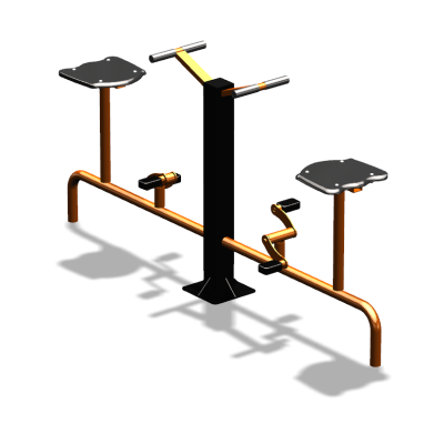 Уличный тренажер  "Вело двойной"   УТ211 в Оренбурге