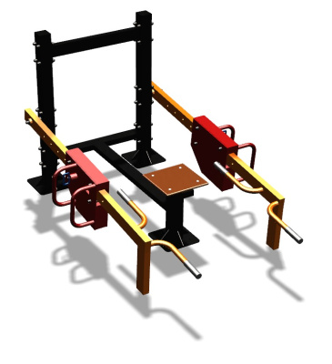 Силовой уличный тренажер  "Приседания/Шраги"  УТ413 в Оренбурге