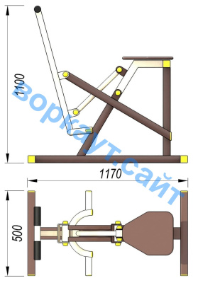 Уличный тренажер "Наездник " УТ 006 в Оренбурге