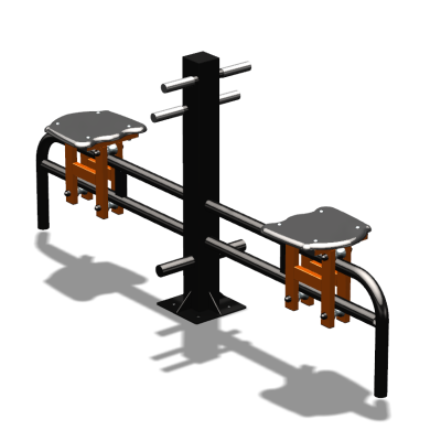 Уличный тренажер  "Каталка двойная"   УТ215 в Оренбурге