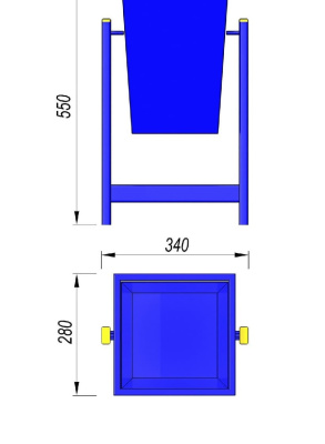 Урна МАФ 1630 в Оренбурге