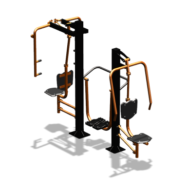 Уличный тренажер "Жим от себя Шагомер Баттерфляй" УТ303 в Оренбурге