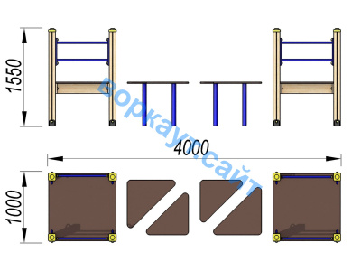 Детский спортивный комплекс Мостик ДСК 3114 в Оренбурге