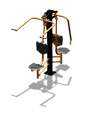 Уличный тренажер "Жим от груди Верхняя тяга" УТ314 в Оренбурге