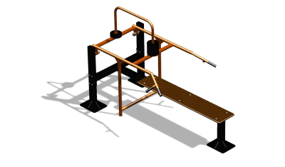 Силовой уличный тренажер  "Горизонтальный жим"  УТ402 в Оренбурге