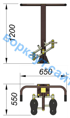 Уличный тренажер "Балансир" УТ 007 в Оренбурге