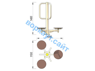 Уличный тренажер Орбита УТ 011 в Оренбурге