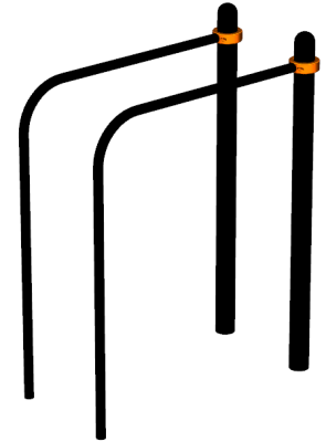 Воркаут брусья приставные ВС-39 в Оренбурге