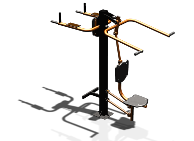 Уличный тренажер "Верхняя тяга Брусья Пресс" УТ339 в Оренбурге