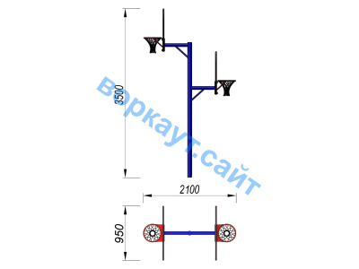 Баскетбольный щит двойной СИО 3511 в Оренбурге