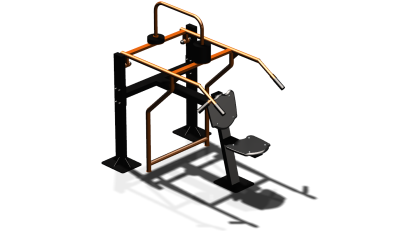 Силовой уличный тренажер  "Жим вверх сидя"  УТ403 в Оренбурге