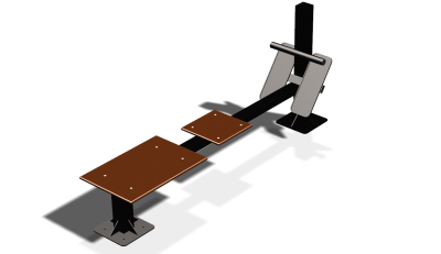 Силовой уличный тренажер  "Скамья для пресса"  УТ415 в Оренбурге